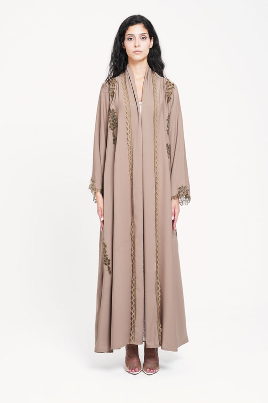 Taupe Gold Abaya