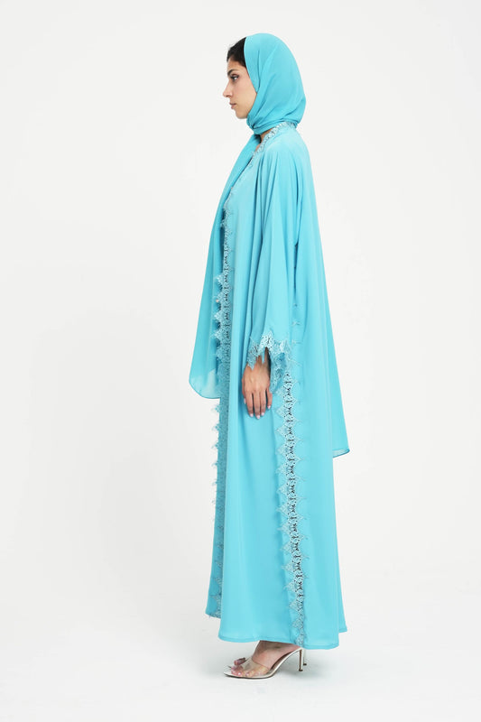 Turquoise Zigzag Robe