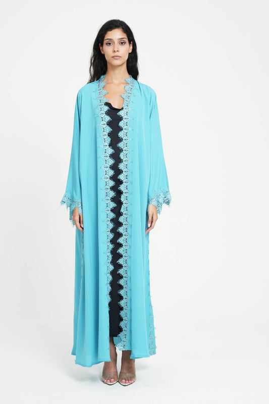 Turquoise Zigzag Robe