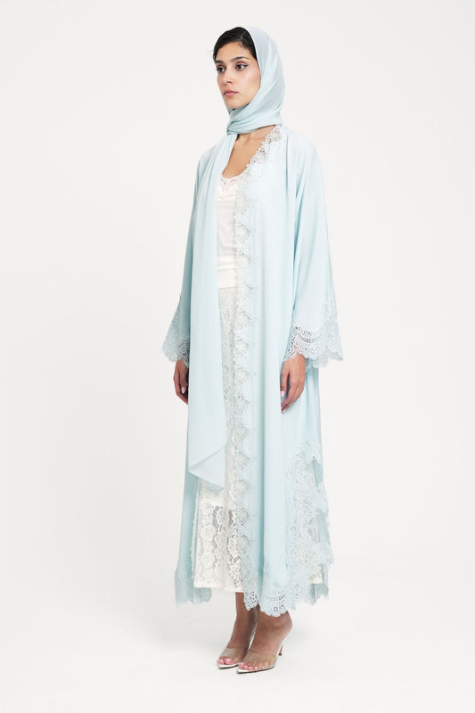 Powder Crochet Abaya