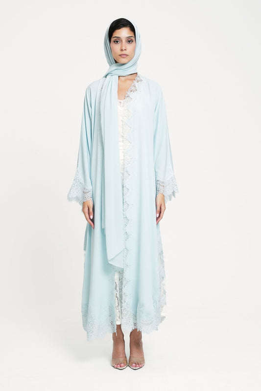 Powder Crochet Abaya