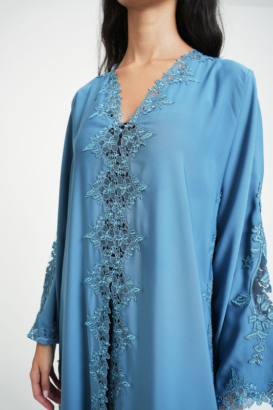 AZURE Lace Abaya