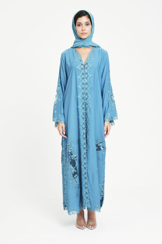 AZURE Lace Abaya